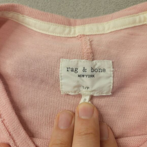 Rag & Bone Pink Oversized Cotton Shirt Size Small - Picture 3 of 9